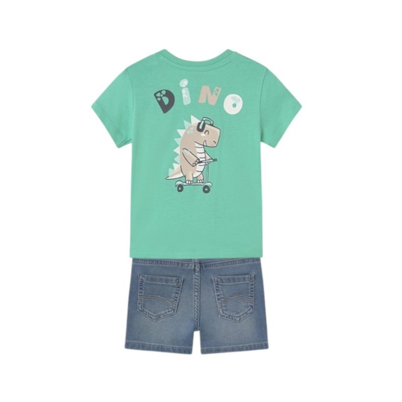 Conjunto Camiseta y Pantalón Corto Vaquero MAYORAL Lago