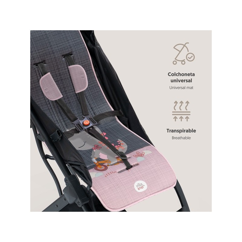 Colchoneta Universal de Verano INTERBABY Dina Gris