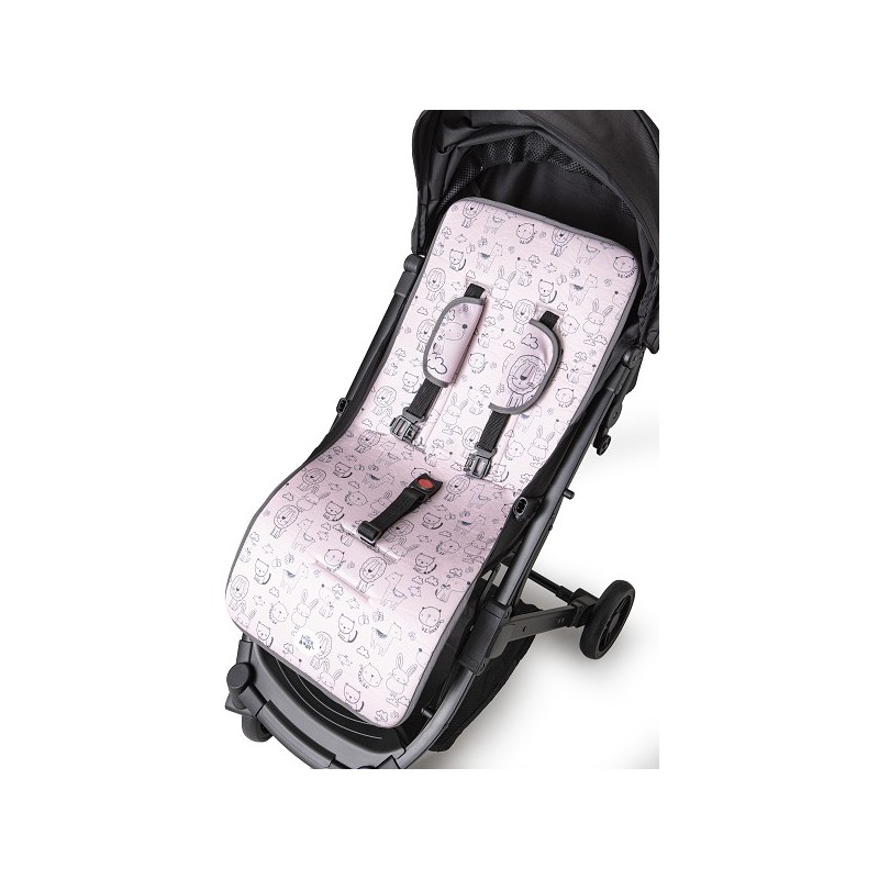 Colchoneta Universal de Verano INTERBABY Animalitos Rosa