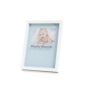 Marco de Fotos Bebé REVERSIBLE Con 2 Huellas Interbaby