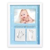 Marco de Fotos Bebé REVERSIBLE Con 2 Huellas Interbaby