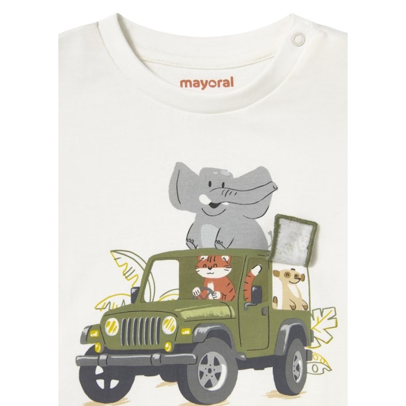 Conjunto Camiseta y Pantalón Verano MAYORAL Nata