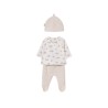 Conjunto 3 piezas MAYORAL con gorrito Natural