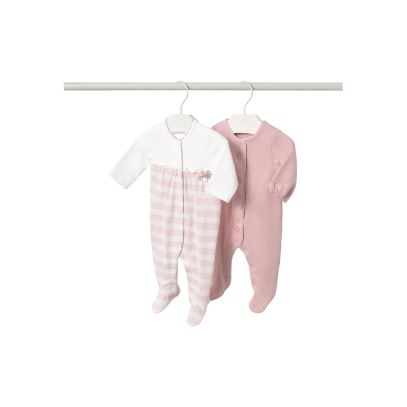 2 Pijamas MAYORAL largos recién nacida ROSA