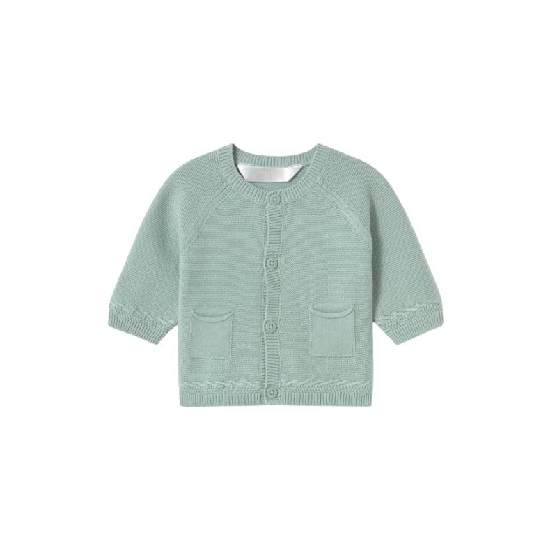 Cardigan tricot recién nacido MAYORAL Color Jade