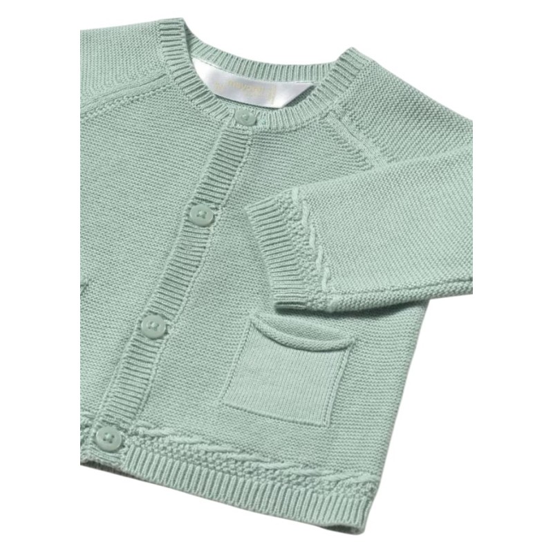 Cardigan tricot recién nacido MAYORAL Color Jade