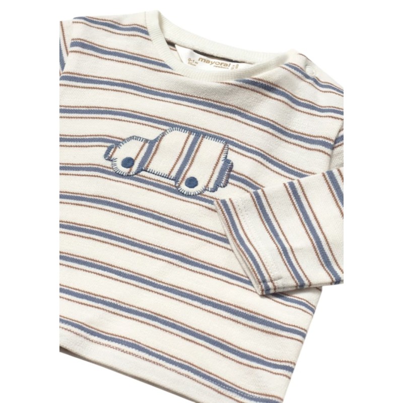 Conjunto Camiseta y Pantalón Bebé MAYORAL Rayas