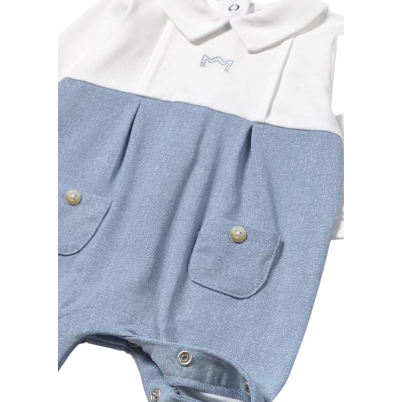 Pelele largo cuello recién nacido MAYORAL River