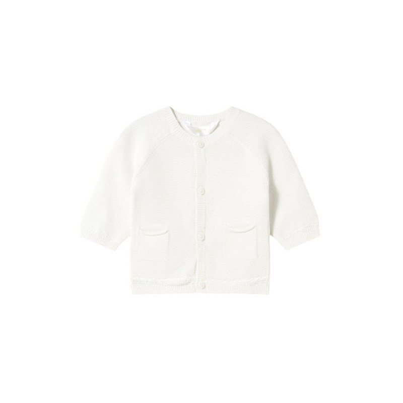 Cárdigan tricot recién nacido MAYORAL Blanco