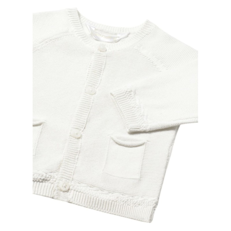 Cárdigan tricot recién nacido MAYORAL Blanco