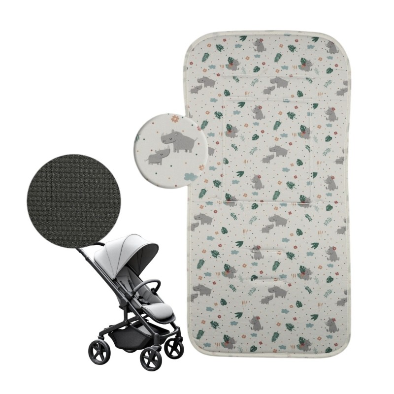 Colchoneta universal Silla Paseo RINOCERONTES