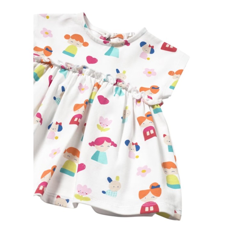 Vestido estampado casual Bebé MAYORAL Blanco