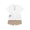 Conjunto 4 piezas pantalón corto recién nacido