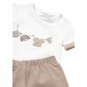 Conjunto 4 piezas pantalón corto recién nacido