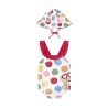 Bañador con gorro protección solar recién nacida MAYORAL Rojo