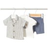 Conjunto 3 piezas con sobrecamisa recién nacido