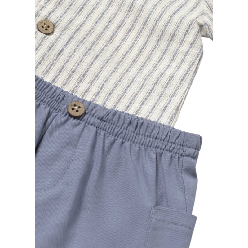 Conjunto 3 piezas con sobrecamisa recién nacido