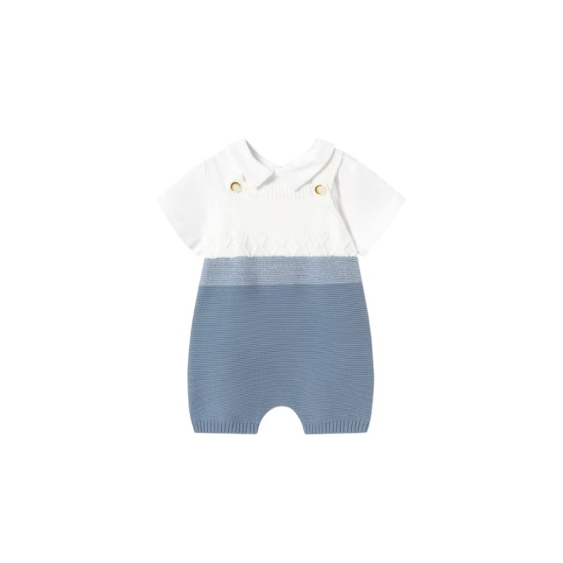 Peto Corto Tricot y Camiseta Bebé MAYORAL Riviera