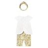 Conjunto 3 piezas con diadema recién nacida Sunny
