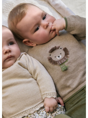 Conjunto 3 piezas recién nacido MAYORAL Color Aceituna