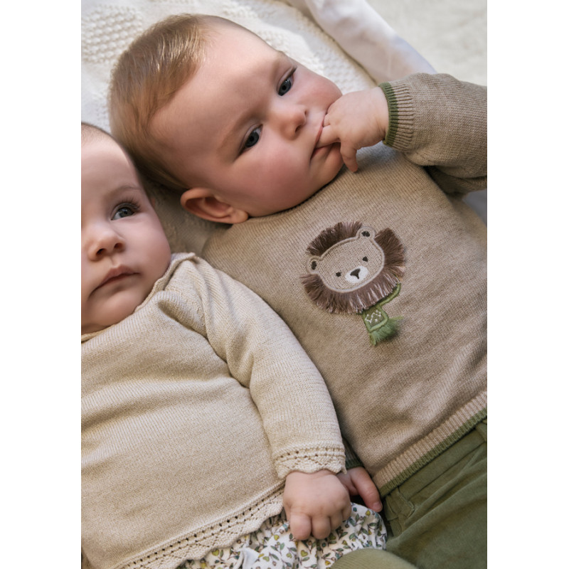 Conjunto 3 piezas recién nacido MAYORAL Color Aceituna