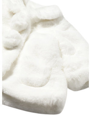 Abrigo pelo recién nacida MAYORAL Color Crudo 2