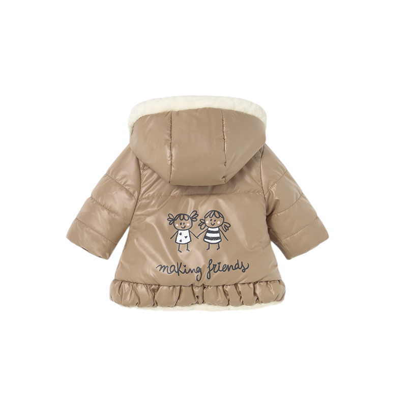 Chaquetón reversible recién nacida MAYORAL Cacahuete