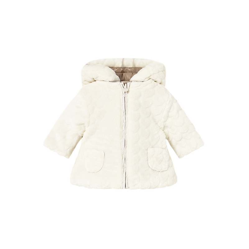 Chaquetón reversible recién nacida MAYORAL Cacahuete