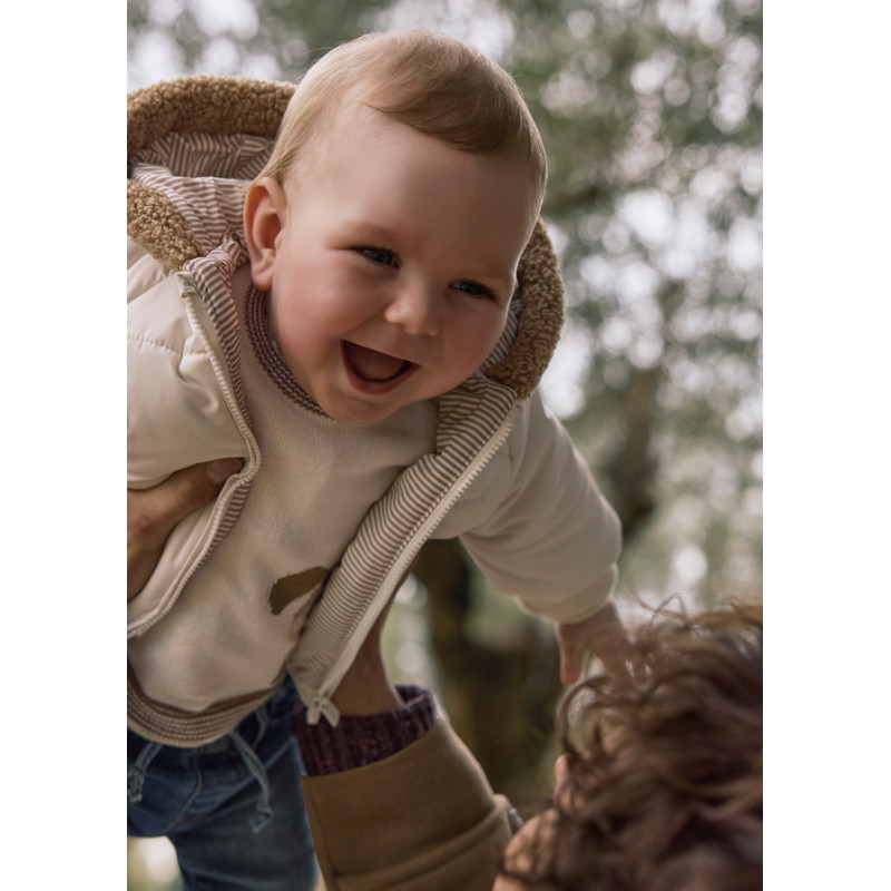 Chaquetón reversible recién nacido MAYORAL Cerámica