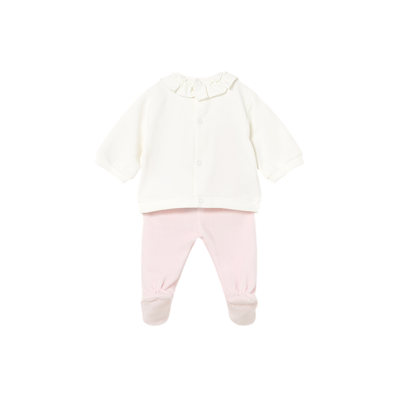Conjunto polaina y sudadera recién nacida MAYORAL Rosa