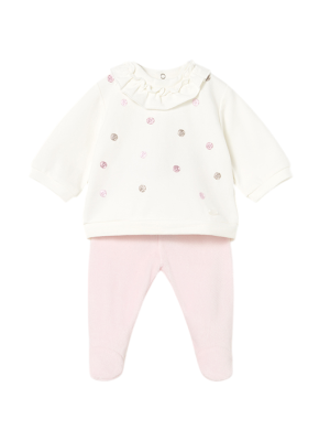 Conjunto polaina y sudadera recién nacida MAYORAL Rosa