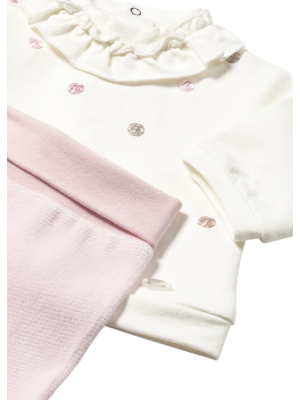 Conjunto polaina y sudadera recién nacida MAYORAL Rosa 2