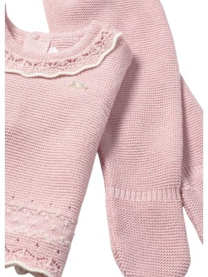 Conjunto 3 piezas tricot recién nacida MAYORAL 2