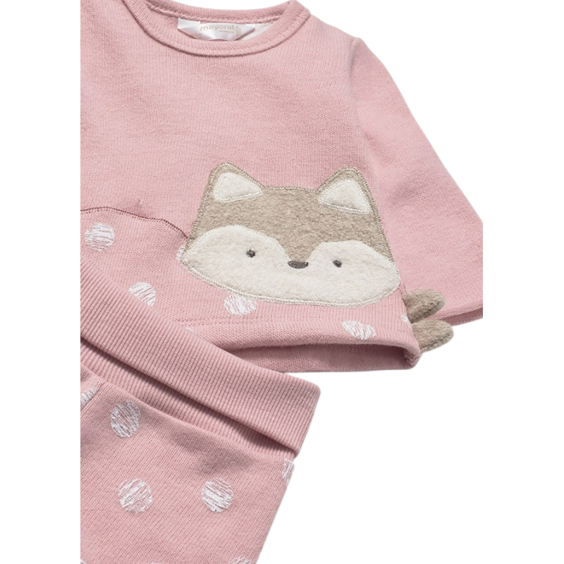 Conjunto polaina y jersey animalito recién nacida MAYORAL Orquídea