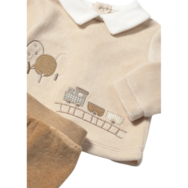 Conjunto polaina tundosado recién nacido MAYORAL Toffe