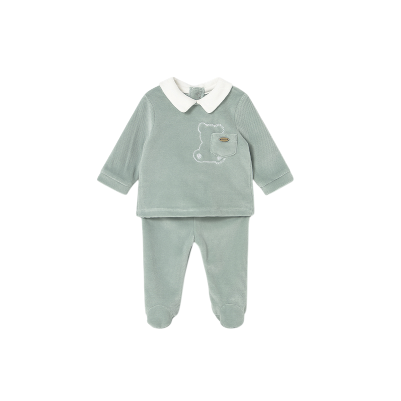 Conjunto polaina tundosado recién nacido MAYORAL Hielo