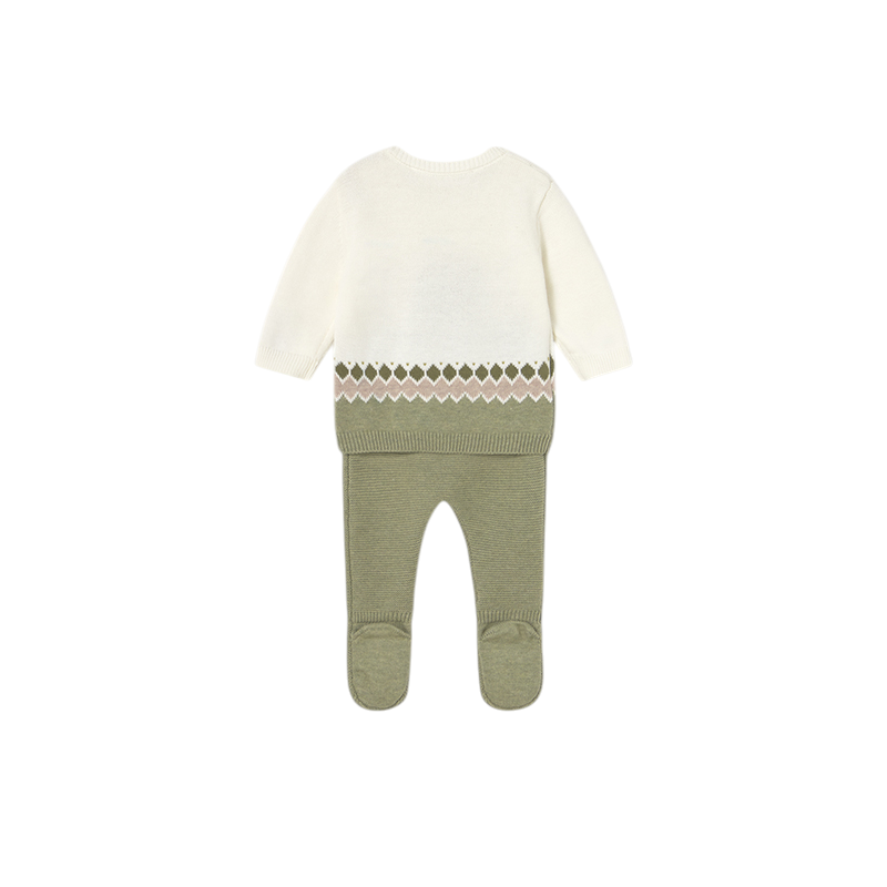 Conjunto polaina y jersey tricot recién nacido MAYORAL