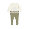 Conjunto polaina y jersey tricot recién nacido MAYORAL