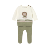 Conjunto polaina y jersey tricot recién nacido MAYORAL