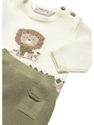 Conjunto polaina y jersey tricot recién nacido MAYORAL 2