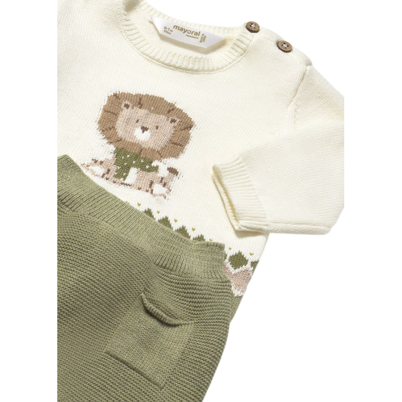 Conjunto polaina y jersey tricot recién nacido MAYORAL