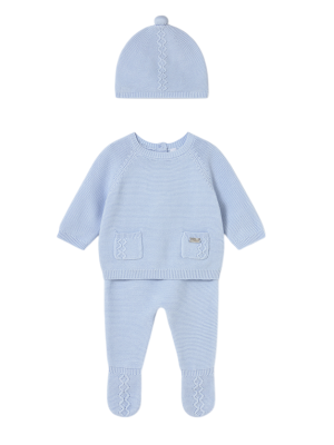 Conjunto 3 piezas polaina recién nacido MAYORAL Cielo