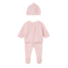 Conjunto 3 piezas polaina recién nacida MAYORAL Rosa baby