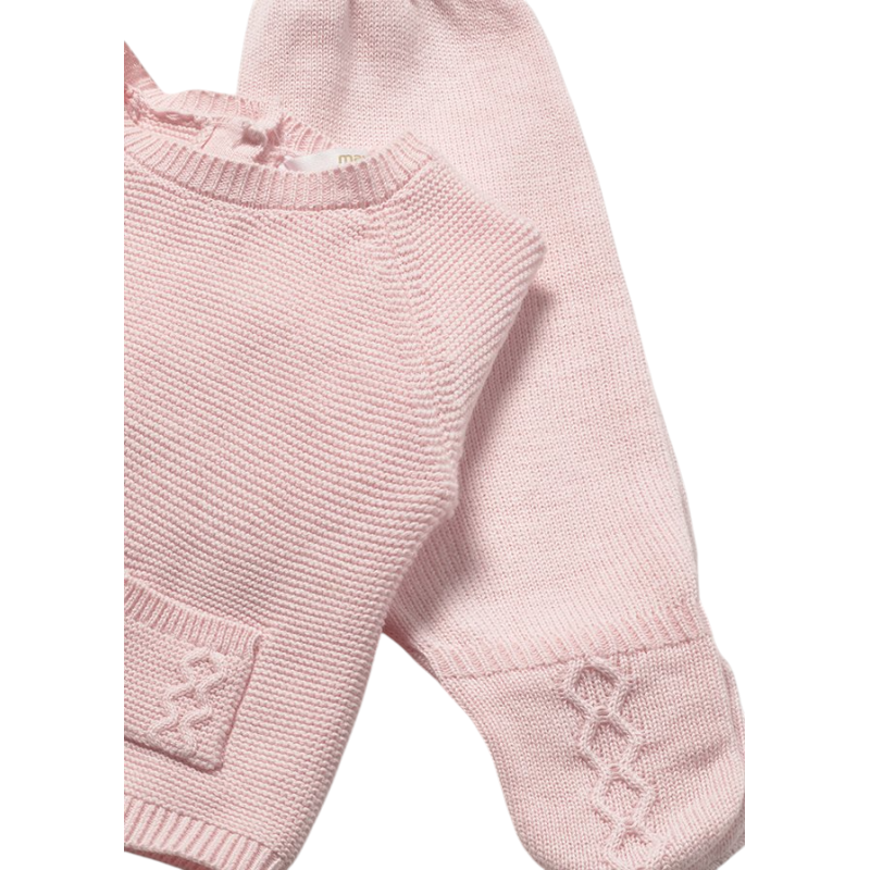 Conjunto 3 piezas polaina recién nacida MAYORAL Rosa baby