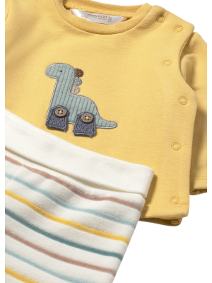 Conjunto polaina y sudadera recién nacido MAYORAL Miel 2