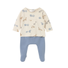 Conjunto polaina estampada recién nacido MAYORAL Blue