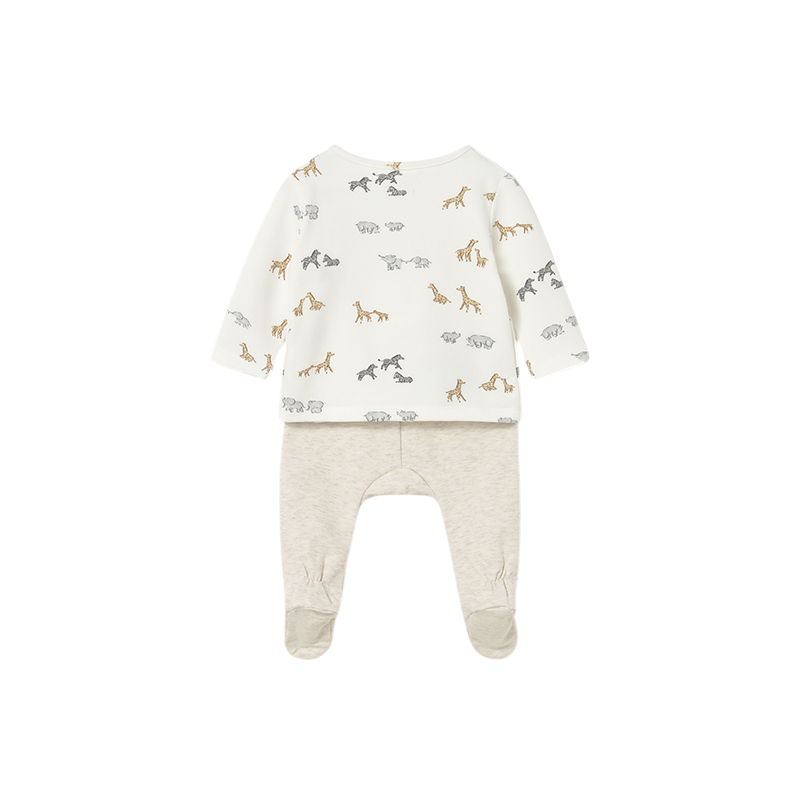 Conjunto polaina estampada recién nacido MAYORAL Milk