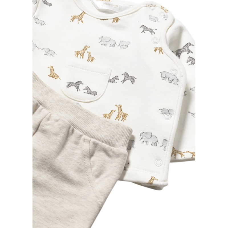 Conjunto polaina estampada recién nacido MAYORAL Milk