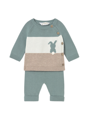 Conjunto pantalón y jersey tricot bebé MAYORAL Lluvia