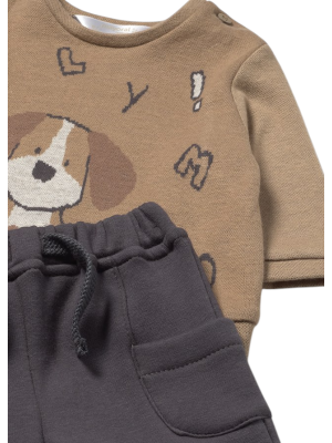 Conjunto pantalón y sudadera perrito bebé MAYORAL Cacahuete 2